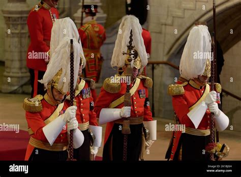 Queen Elizabeth II Lying In State At Westminster Hall Stock Photo Alamy