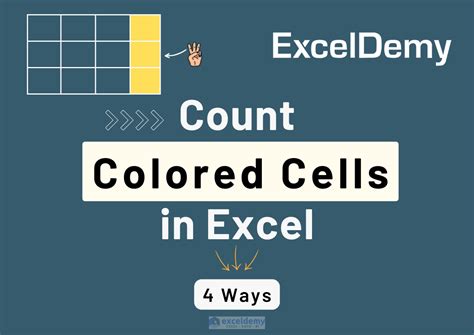 How To Count Colored Cells In Excel 4 Simple Ways Exceldemy