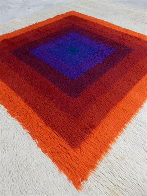 1970s Verner Panton Design Mira Romantica Wool Rya Rug For Sale At 1stdibs