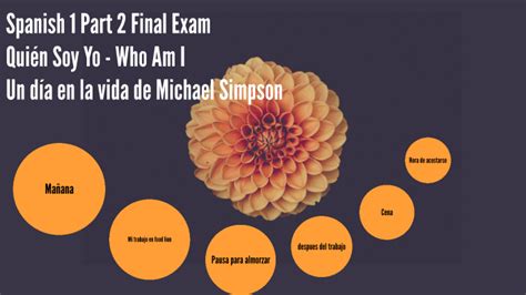 Spanish 1 Part 2 Final Exam Quién Soy Yo Who Am I by Michael Simpson