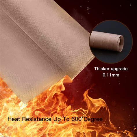 Buy 3 Pack PTFE Teflon Sheet For Heat Press Transfer Sheet Non Stick 16