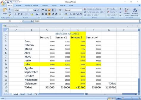 Cómo Resaltar fila o Columna Seleccionada y Celda Activa en Excel