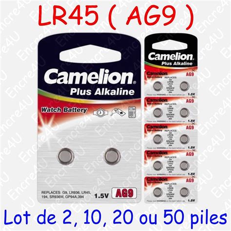 Pile Bouton Lr Alcaline V Ag Lr Lr Lot De Ou