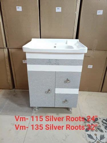 PURE PVC Floor Mounted Bathroom Vanity VM 115 For Residential Size