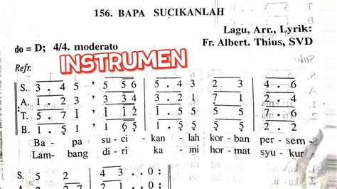 Bapa Sucikanlah Versi Instrumen Lagu Persembahan Katolik Karaoke