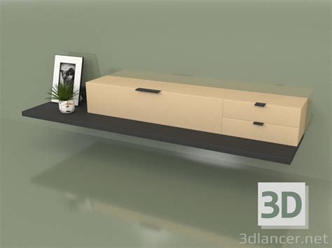 3d model TV stand (beige) | 66871 | 3dlancer.net