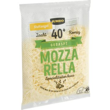 Jumbo Geraspte Mozzarella 40 150g Bestellen Vleeswaren Kaas En