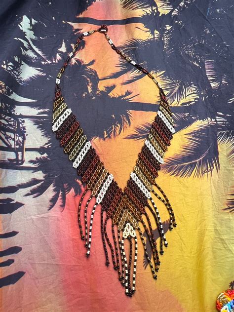 Embera Beaded Necklace Etsy