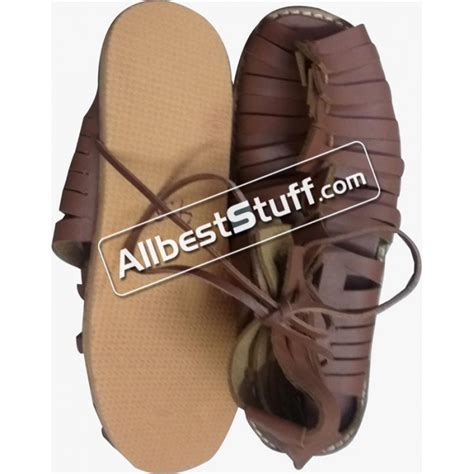 Medieval Rubber Sole Roman Leather Caligae Sandals