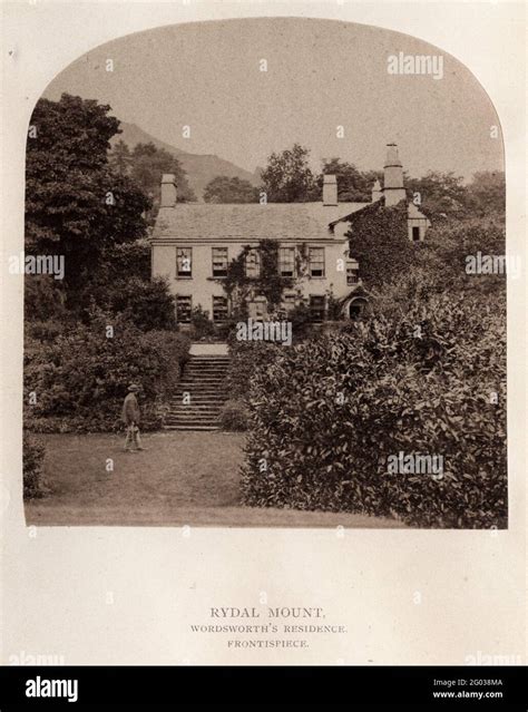 Exterior View Of Rydal Mount And Gardens The Home Of English Poet