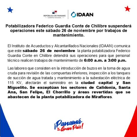 El Post de Panamá on Twitter ÚLTIMAHORA Planta potabilizadora