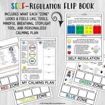 Self Regulation Flip Book By Positively MOXIE TPT