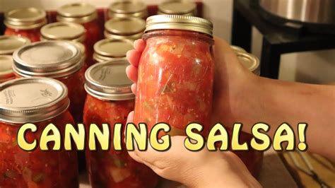 Canning Delicious Salsa ~ Full Recipe In Description Youtube