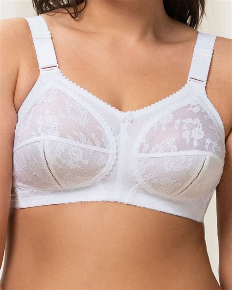 Doreen Bra Triumph White Black Machine Washable