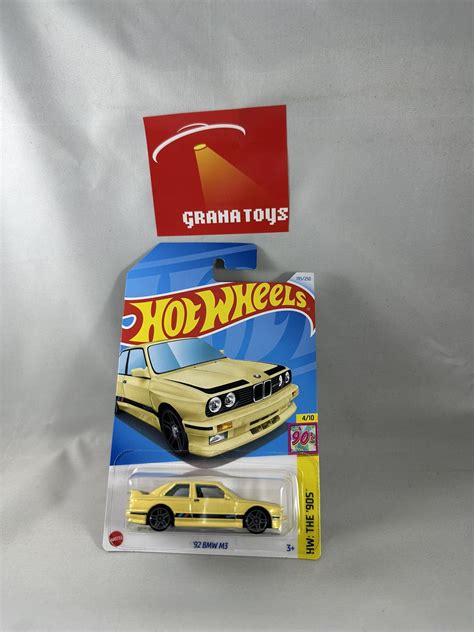 92 BMW M3 195 Yellow 4 10 The 90 S 2024 Hot Wheels Case L Grana Toys