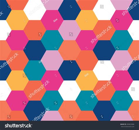 Seamless Geometric Pattern Colorful Infinity Abstract Stock Vector