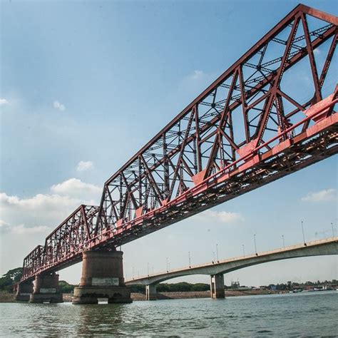 Bhairab Railway Bridge at the left hand side. UK-Bangladesh Friendship... | Download Scientific ...