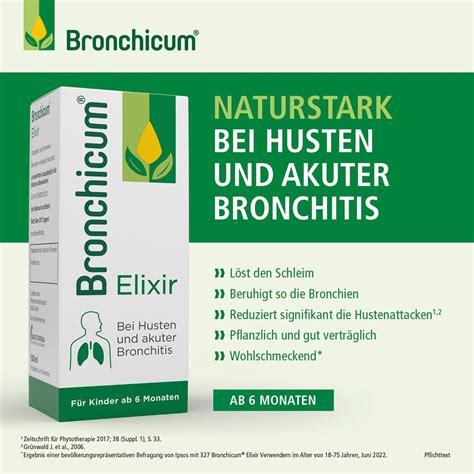 Bronchicum Elixir Hustensaft Bei Akuter Bronchitis Und Husten X