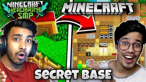 I Made A Secret Base In Herobrine Smp Ft Anshu Bisht Gamerfleet