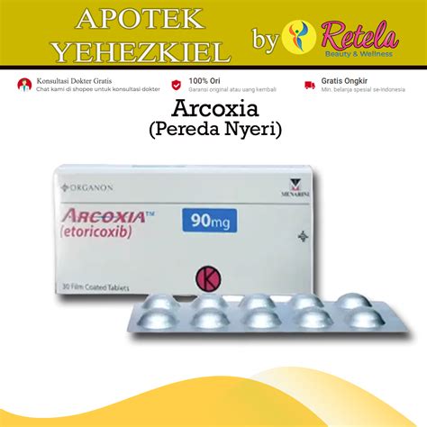 Jual ARCOXIA 90MG 1 STRIP 10 TABLET Etoricoxib Anti Nyeri Shopee