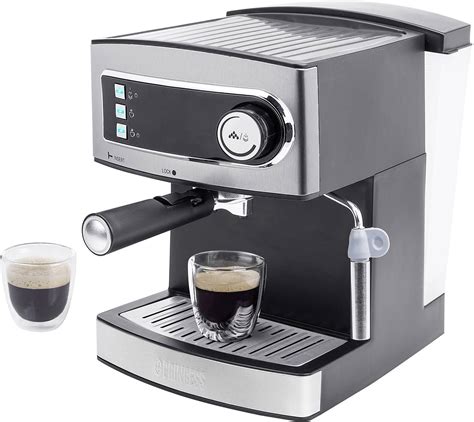 Machine Expresso Princess Km Acier Inoxydable Noir Conrad Fr