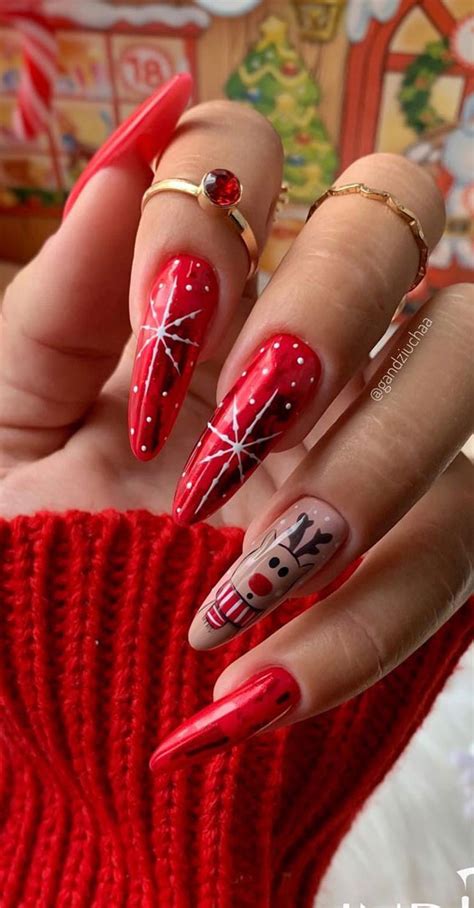 Red Stiletto Nails Designs 2022