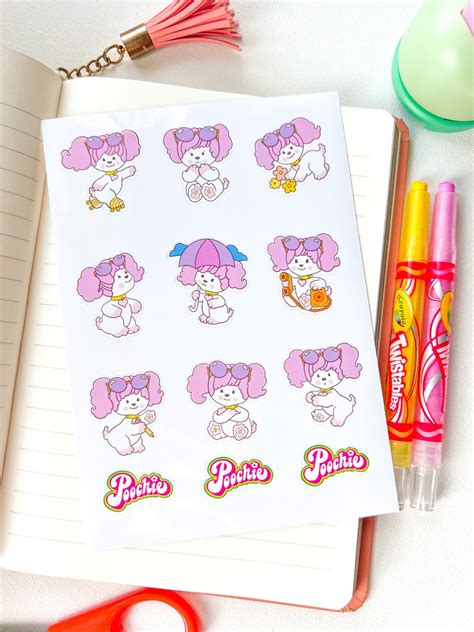 Poochie Cartoon Nostalgic Sticker Sheet one Count Cute - Etsy