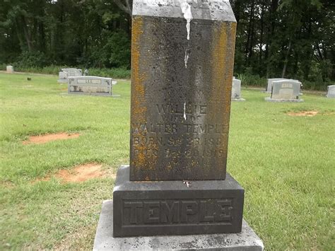 Willie Shamblin Temple Memorial Find A Grave