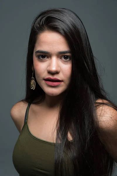 Hispanic Teen Girl Modeling Portrait Session Stock Photo By Rmarmion