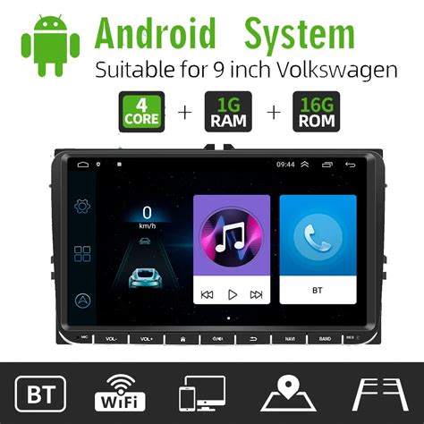 Leitor Multim Dia Automotivo Android Para Volkswagen Auto R Dio Carplay