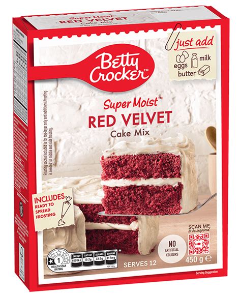 Red Velvet Cake Mix Baking Products Betty Crocker Au