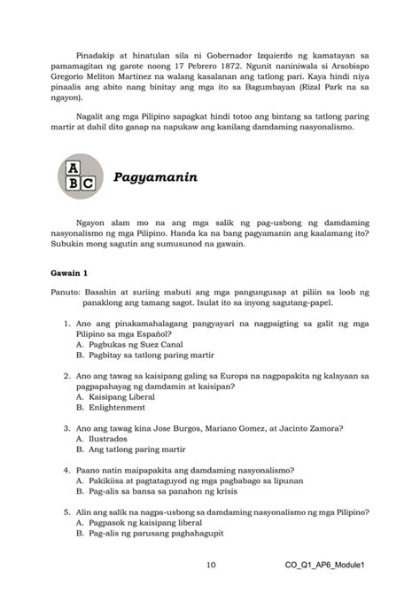 Ap Q Mod Ang Epekto Ng Kaisipang Liberal Sa Pag Usbong Ng Damdaming