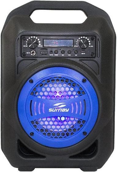 Caixa De Som Bluetooth Sumay Gallon Music Azul Sm Csp Sumay Do