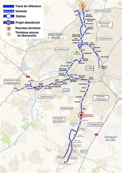 Les Futures Lignes De Tramway De La M Tropole Lilloise Novacity