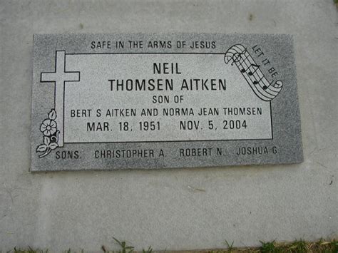 Neil Thomsen Aitken Homenaje De Find A Grave