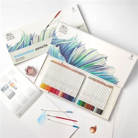 Winsor Newton Studio Collection Watercolour Pencil Set Of 50