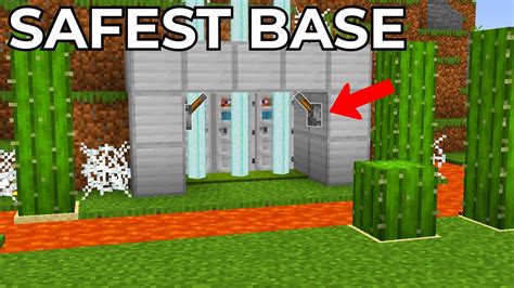 The Most Safest Base In Minecraft Tutorial Youtube