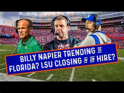 Billy Napier Trending To Florida Gators LSU Closing In On Hire Mark