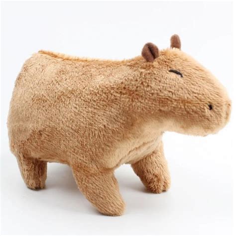 Capivara Fil De Pel Cia Brinquedo Fofinha Marrom Antial Rgica Macia