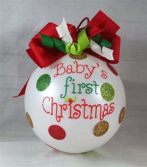 Babys First Christmas Ornament Holiday See Description Babys 1st