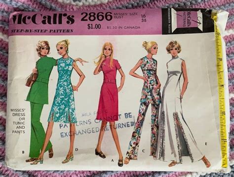 1971 McCall s 2866 talla 16 sin cortar Etsy España