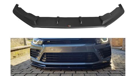 FRONT SPLITTER V 1 VOLKSWAGEN SCIROCCO MK 3 R FACELIFT Gloss Black