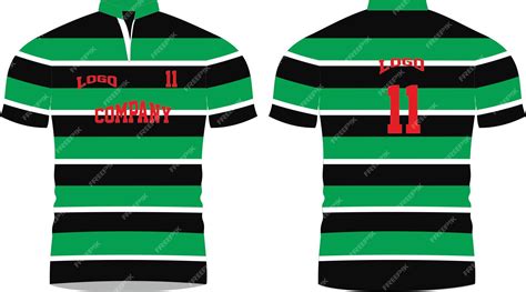 Premium Vector Rugby Jersey Mock Ups Template