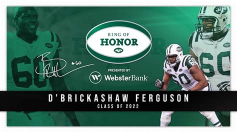 D Brickashaw Ferguson Ring Of Honor Ceremony New York Jets