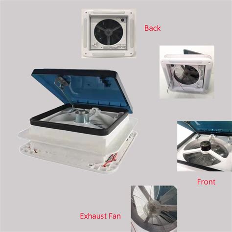 V Exhaust Fan Vent Led Ventilated Roof Hatch Top Hung Motorhome