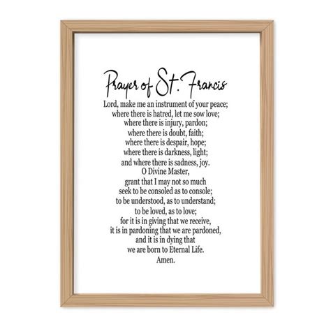 Printable Prayer Of St Francis