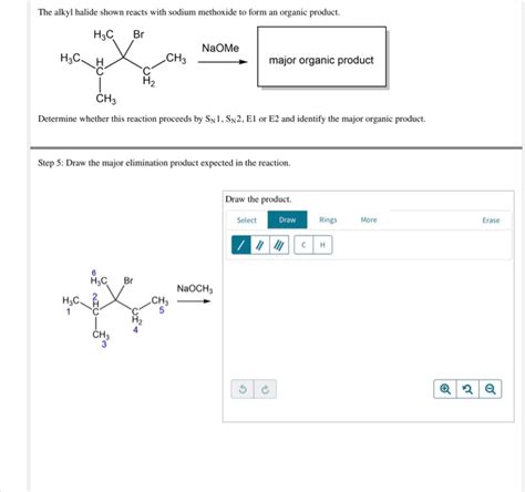 Solved The Alkyl Halide Shown Reacts With Sodium Methoxide Chegg