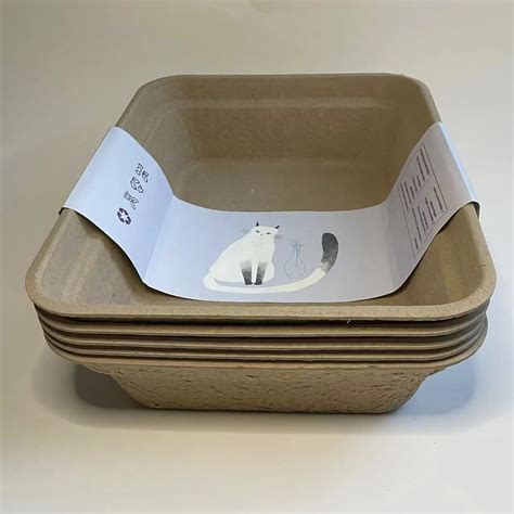 Biodegradable Disposable Recycled Paper Pulp Cat Litter Box Refill Dry