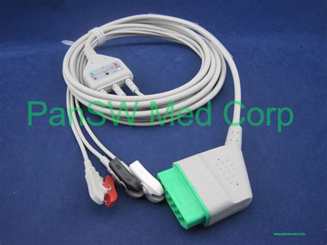 Nihon Kohden One Piece Three Lead Ecg Cable With Leadwire