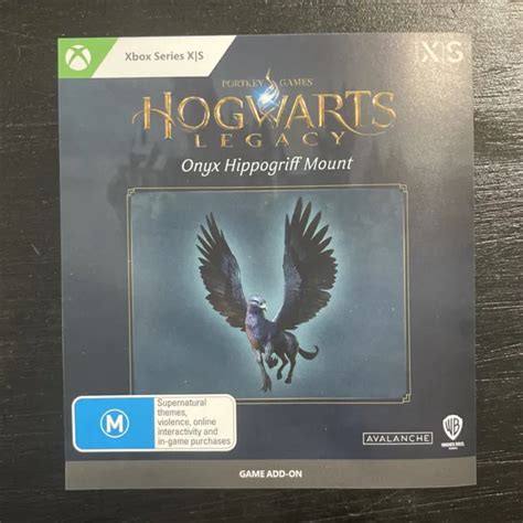 Rare Hogwarts Legacy Onyx Hippogriff Mount Dlc Code For Xbox